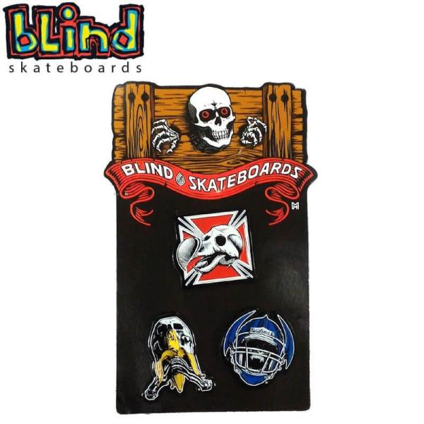 ブラインド BLIND スケボー ピンバッチ HERITAGE PIN CARD 3個セット NO1