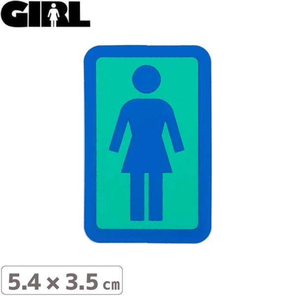 GIRL ガールスケートボード STICKER ステッカー BOX LOGO STICKER 5.4...