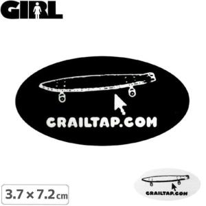 GIRL ガールスケボー スケートボード STICKER ステッカー CRAILTAP STICKER 2カラー 3.7cm x 7.2cm NO74