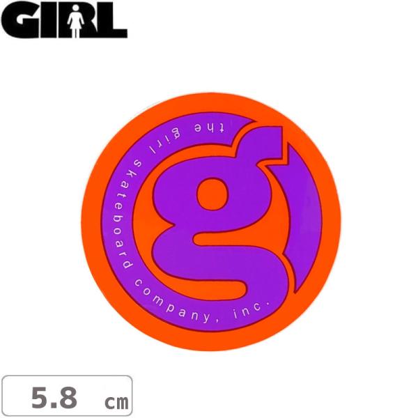 GIRL ガールスケートボード STICKER ステッカー G STICKER 5.8cm NO95