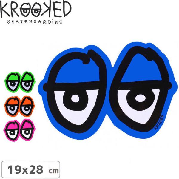 クルックド KROOKED スケボー スケートボード ステッカー EYES BIG STICKER ...