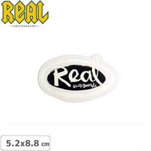 リアル REAL SKATEBOARD スケボー ステッカー OVAL BY NATAS 5.2cm x 8.8cm NO63｜sk8-sunabe