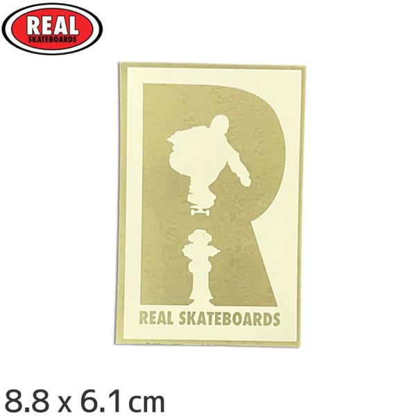 リアル REAL SKATEBOARD スケボー ステッカー R LOGO FOIL STICKER...