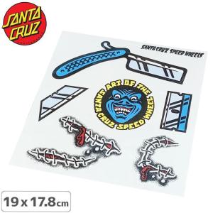 サンタクルーズ SANTACRUZ スケボー ステッカー SW CUTTER STICKER SHEET 19cmｘ17.8cm NO116｜sk8-sunabe