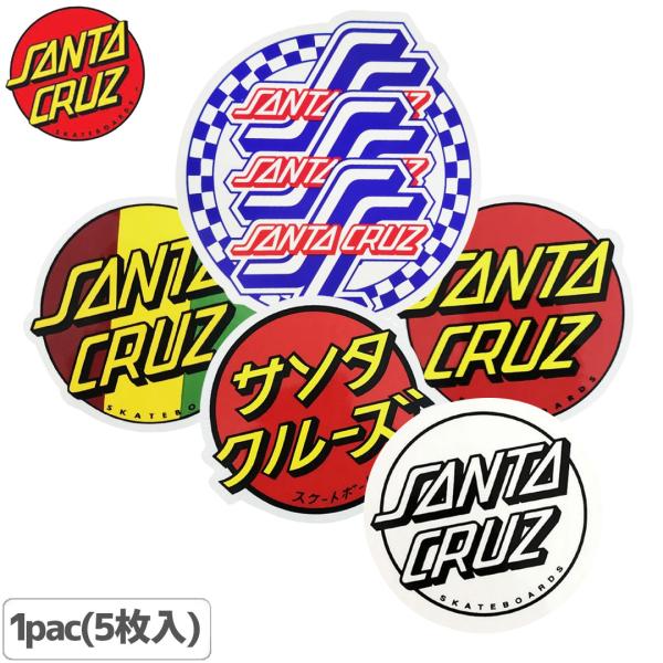 サンタクルーズ SANTACRUZ ステッカー オリジナルSTICKER PACK 5枚 NO122...