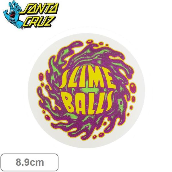 サンタクルーズ SANTACRUZ スケボー ステッカー Slime Balls Logo Myla...