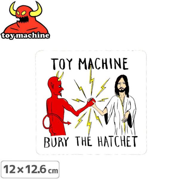 トイマシーン TOY MACHINE スケボー ステッカー BURY THE HATCHET STI...