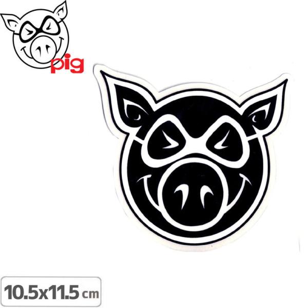 PIG ピッグ STICKERc ステッカー LOGO 10.5cm×11.5cm NO1