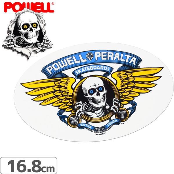 パウエル POWELL スケボー ステッカー WINGED RIPPER OG STICKER ブル...