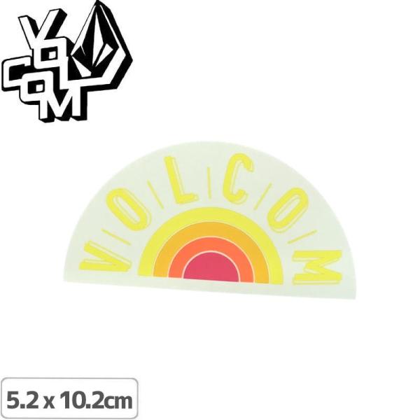 ボルコム VOLCOM ステッカー #400 STICKER 太陽ロゴ イエロー 5.2 x 10....