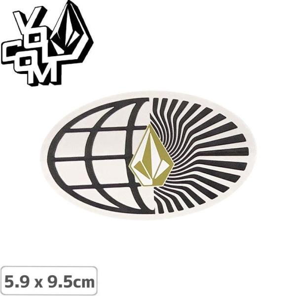 ボルコム VOLCOM ステッカー #401 STICKER グローバルロゴ ブラックxゴールド 5...