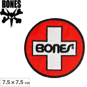 ボーンズ BONES スケボー ワッペン SWISS CIRCLE PATCH 7.5cm x 7.5cm NO1｜sk8-sunabe