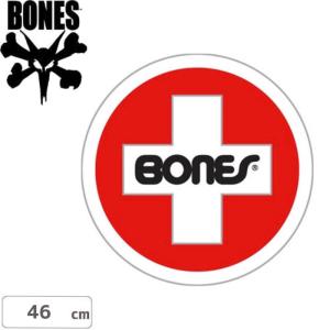 スケボー ステッカー ボーンズ BONES Swiss Cross Circle 46cm x 46cm NO21｜sk8-sunabe