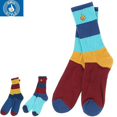 スケボー スケートボード ブロスタイル BRO STYLE ソックス BLOCKIE SOCKS 3...