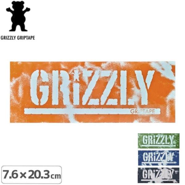 スケボー スケートボード グリズリーGRIZZLYステッカー NEWWAVESTAMP 4色 7.6...