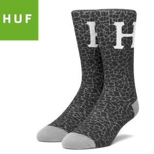 HUF ハフ スケボー ソックス TONAL QUAKE SOCKS ブラック NO94｜sk8-sunabe