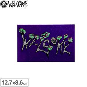 スケボー ステッカー ブランド ウェルカム WELCOME ZOMBIE FLOWERS STICKER 12.7cm×8.6cm NO5｜sk8-sunabe