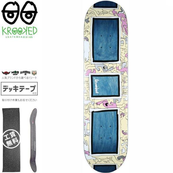 クルックド KROOKED スケートボード デッキ FRAMED UP DECK 8.12インチ N...