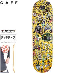 SKATEBOARD CAFE カフェ スケートボード デッキ SEX PALACE CHEERS DECK 8.375インチ C2 SHAPE イエロー NO10｜sk8-sunabe