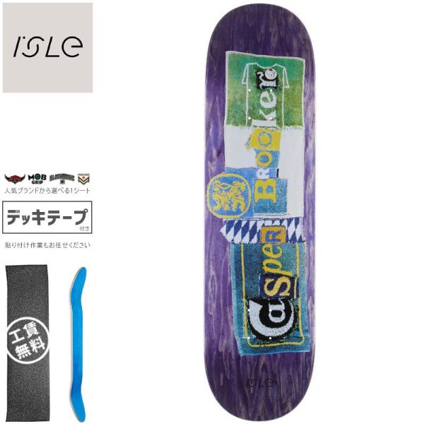 ISLE アイル スケボー BROOKER PUB SERIES DECK 8.5インチ パープル ...