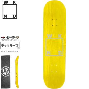 ウィークエンド WKND スケボー デッキ GLITTER LOGO DECK 7.75インチ イエローNO93｜sk8-sunabe