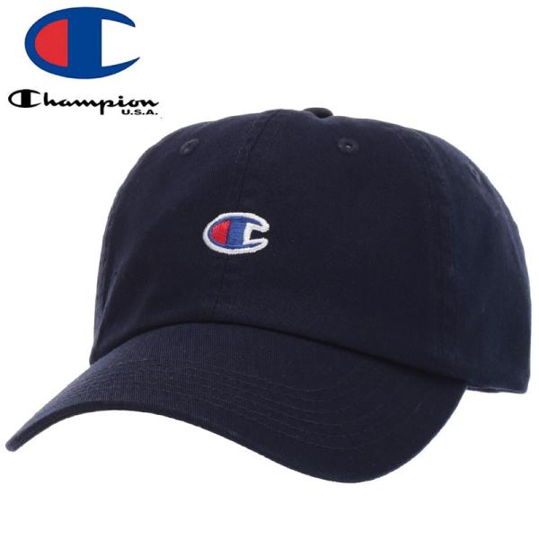 CHAMPION キッズ ベースボールキャップ ADJUSTABLE CAP ネイビー NO01 チ...