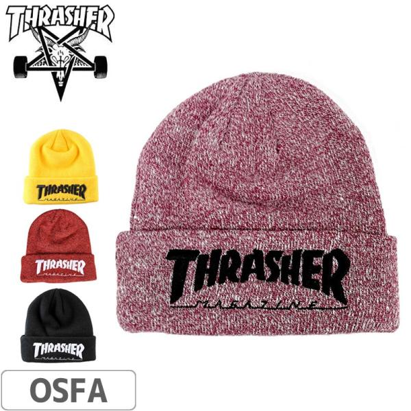 スケボー スケートボード スラッシャー ビーニー THRASHER ニットキャップ US規格 EMB...