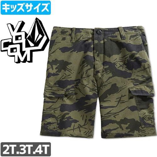 スケボー スケートボード VOLCOM ボルコム キッズ ショートパンツ FIELDSTONE CA...