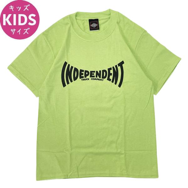 インディペンデント INDEPENDENT キッズ Tシャツ SPAN YOUTH TEE ライム ...