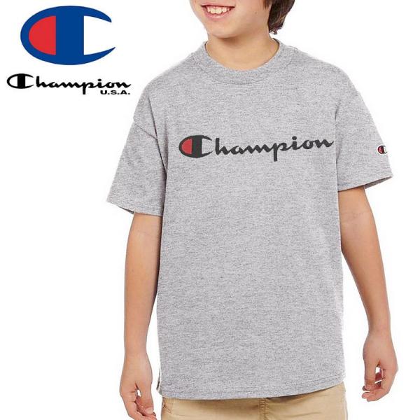 スケボー スケートボード CHAMPION チャンピオン キッズ Tシャツ/SCRIPT LOGO ...