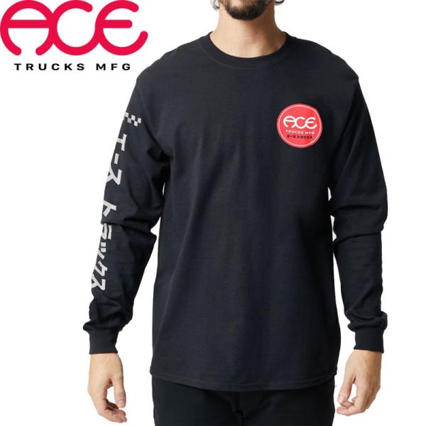 ACE TRUCKS エース スケボー ロング Tシャツ KATAKANA LONGSLEEVE T...