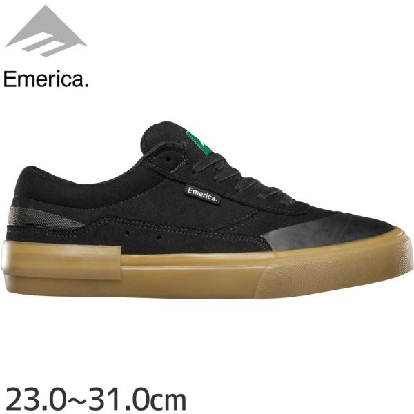 エメリカ EMERICA スケート シューズ VULCANO SHOES スウェード BLACK/G...