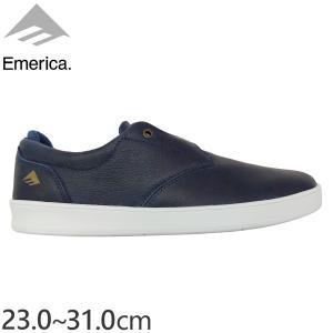 エメリカ EMERICA スケート シューズ ROMERO SHOES レザー NAVY NO229｜sk8-sunabe