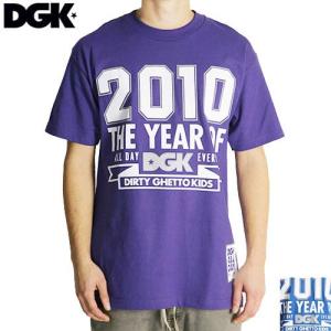 アウトレット ディージーケー DGK スケボー スケートボード Tシャツ YEAR OF DGK パープル NO145｜sk8-sunabe