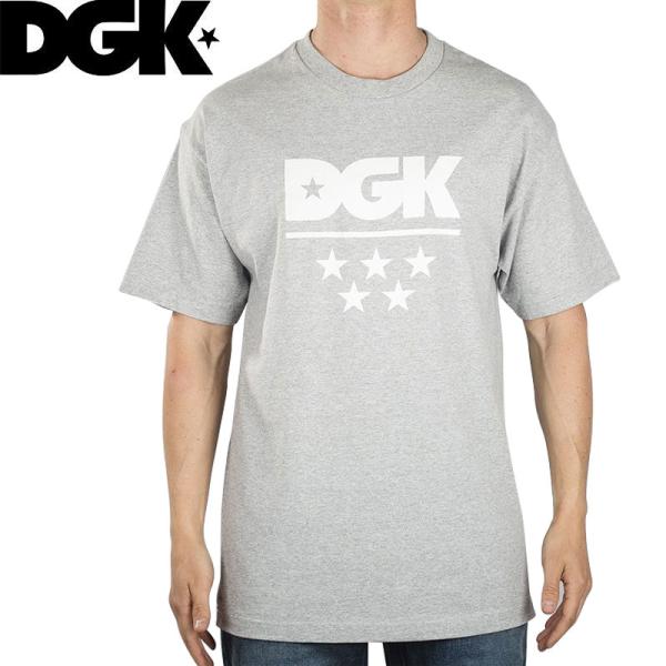 DGK ディージーケー スケボー スケートボード Tシャツ ALL STAR 3 TEE ヘザーグレ...