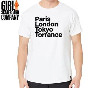 ガール スケートボード GIRL SKATEBOARD スケボー Tシャツ TORRANCE TEE ホワイト NO344｜sk8-sunabe