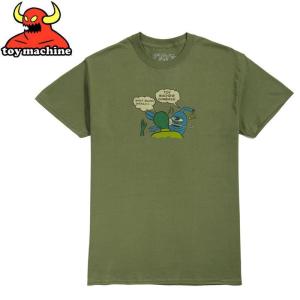 トイマシーン TOY MACHINE スケボー スケートボード Tシャツ SLAP TEE モスグリーン NO260｜sk8-sunabe