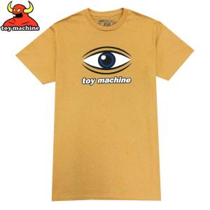 トイマシーン TOY MACHINE スケボー Tシャツ EYE TEE マスタード NO265｜sk8-sunabe