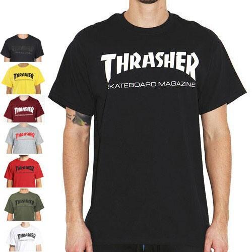 スラッシャー Tシャツ USモデル メンズ THRASHER 半袖 スケートマグ スケボー スケート...