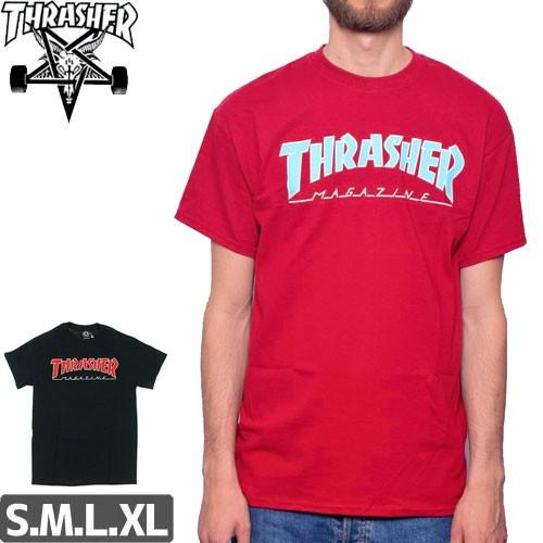 スラッシャー Tシャツ USモデル THRASHER スケボー スケートボード OUTLINE TE...