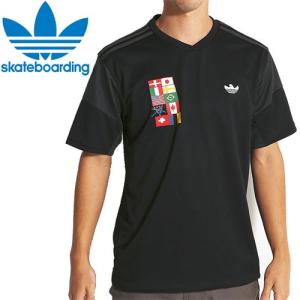 スケボー スケートボード アディダス ADIDAS SKATEBOARDING サッカー ユニフォーム GONZ FLAG JERSEY ブラック NO11｜sk8-sunabe