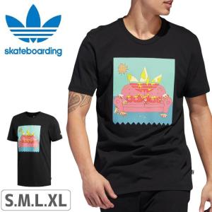 スケボー スケートボード アディダス Tシャツ メンズ ADIDAS SKATEBOARDING BEAVIS AND BUTTHEAD TEE ブラック NO47｜sk8-sunabe