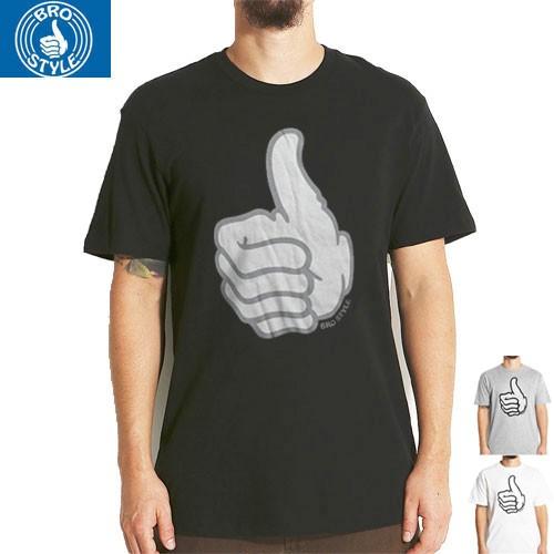 BRO STYLE ブロスタイル スケボー スケートボード Tシャツ THUMBS UP TEE 3...