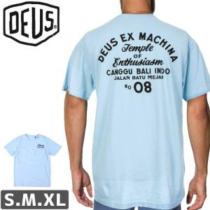 スケボー スケートボード デウス Tシャツ DEUS メンズ 半袖 サーフ ストリート Canggu Address TEE ダスクブルー NO16｜sk8-sunabe