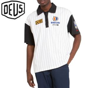 DEUS EX MACHINA デウス スケボー ポロシャツ USA正規品 MONACO POLO VINTAGE WHITE NO31｜sk8-sunabe