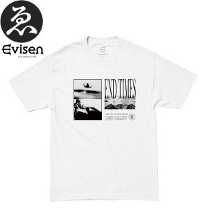 EVISEN エビセン スケボー Tシャツ END TIMES TEE WHITE ホワイト NO19｜sk8-sunabe