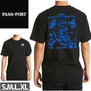 PASS~PORT スケボー スケートボード Tシャツ パスポート 半袖 メンズ INTERNATIONAL TEA TOWELS GREECE TEE NO2｜sk8-sunabe