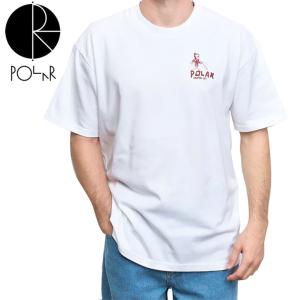 POLAR ポーラー スケボー Tシャツ REAPER TEE ホワイト NO50｜sk8-sunabe