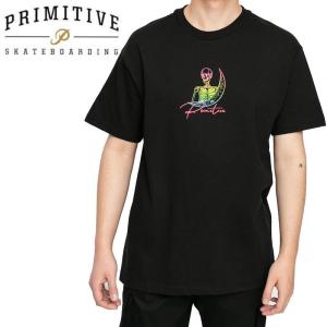 PRIMITIVE プリミティブ スケボー スケートボード Tシャツ SIGNS TEE ブラック NO37｜sk8-sunabe