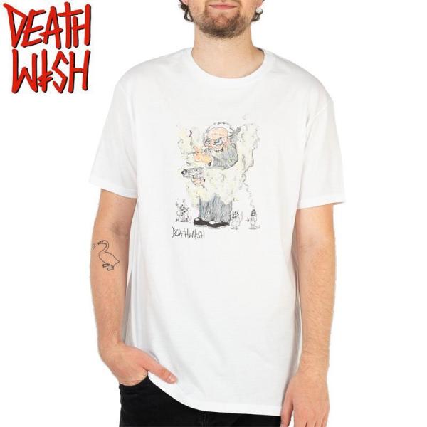 デスウィッシュ DEATHWISH スケボーTシャツ MICE &amp; MEN TEE ホワイト NO4...